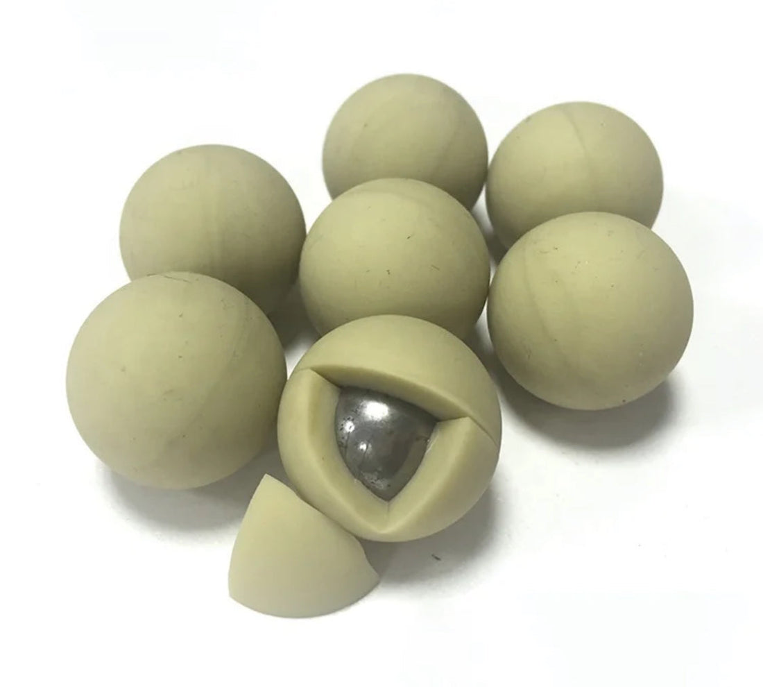 .50 Caliber Zombie Killers Rubber Coated Steel Ball Ammunition HDP50-KRM Products LLC.