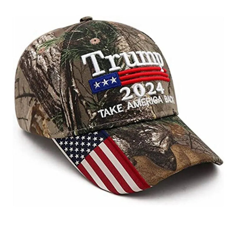 Trump 2024 Keep America Great Camo Hat MAGA Embroidered Baseball Cap