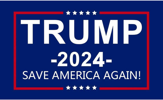 Donald Trump 2024 Saves America Again Sticker Decal Bumper Car Laptop Window Decoration