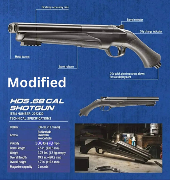 Umarex T4E HDS .68 Cal Shotgun Power Upgrade-KRM Products LLC.