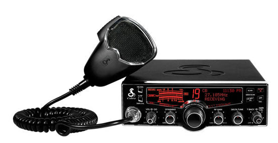 COBRA 29LX 40 CHANNEL TRUCKERS CB RADIO WITH BUILT IN SWR BRIDGE, 10 WEATHER CHANNELS, SELECTABLE 4-COLOR LCD DISPLAY & TALKBACK-KRM Products LLC.