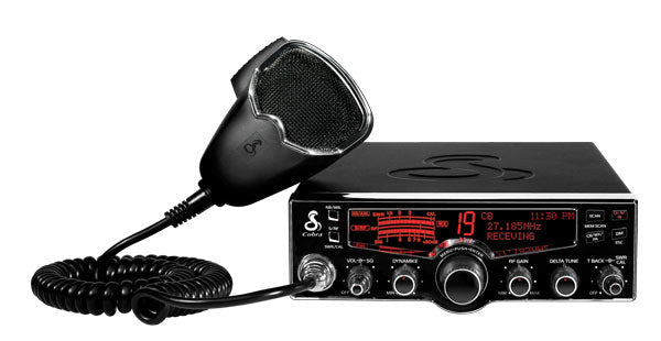 COBRA 29LX 40 CHANNEL TRUCKERS CB RADIO WITH BUILT IN SWR BRIDGE, 10 WEATHER CHANNELS, SELECTABLE 4-COLOR LCD DISPLAY & TALKBACK-KRM Products LLC.