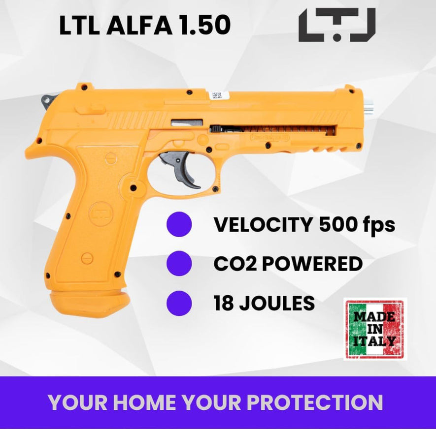 Alfa 1.50 .50 Cal Self Defense Pepper Air Pistol Paintball Gun Marker Weapon-KRM Products LLC.