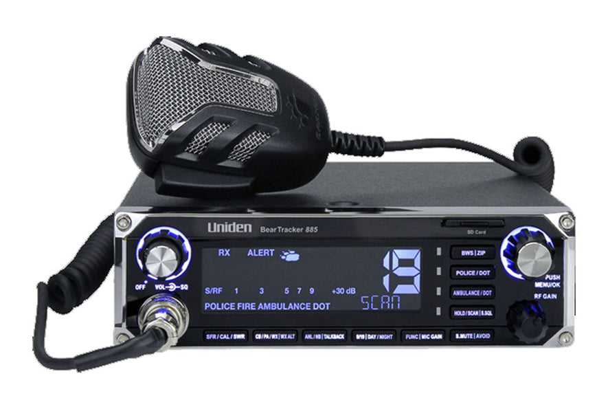 UNIDEN - HYBRID CB RADIO WITH BUILT-IN DIGITAL SCANNER WITH BEAR TRACKER WARNING SYSTEM KEEPS YOU UP TO DATE ANYWHERE IN U.S.A. OR CANADA-KRM Products LLC.