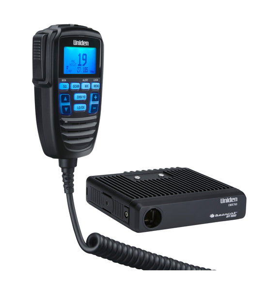 UNIDEN BEARCAT - CMX760 REMOTE MOUNT ULTRA COMPACT 40 CHANNEL OFF ROAD PROFESSIONAL CB RADIO WITH WEATHER + ALERT, SCAN, LOCAL/DX, CH 9/19-KRM Products LLC.