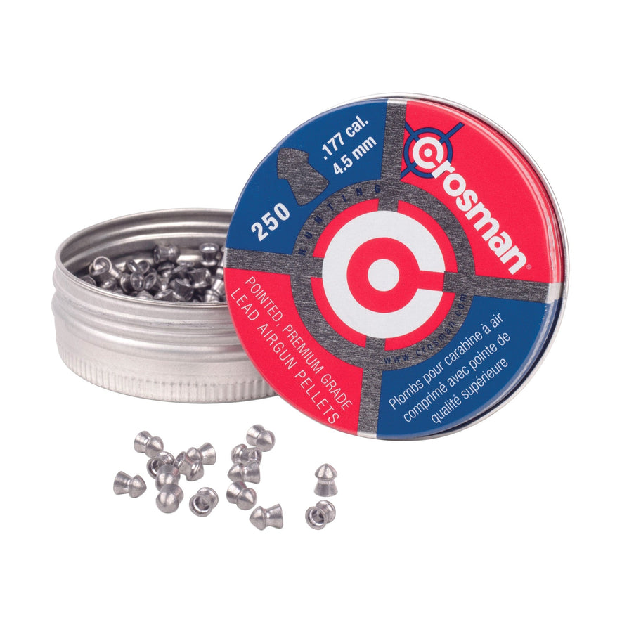 Crosman .177 Pointed Pellets 250/cd-KRM Products LLC.