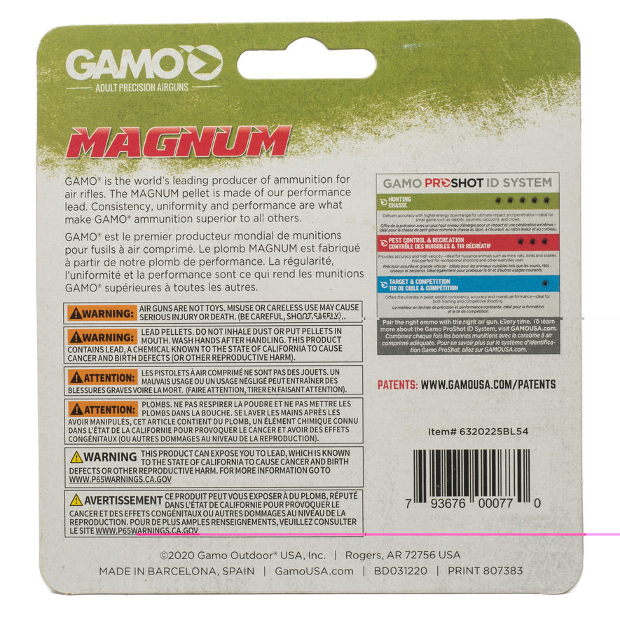 Gamo Magnum Sp Dbl Ring .22 250ct-KRM Products LLC.