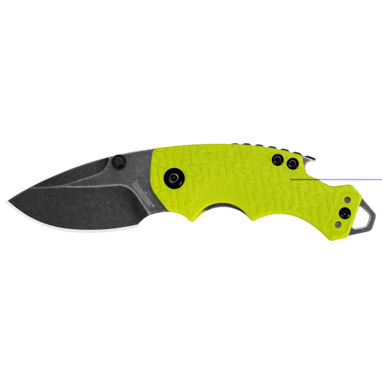 Kershaw Shuffle 2.4" Blackwash Lime