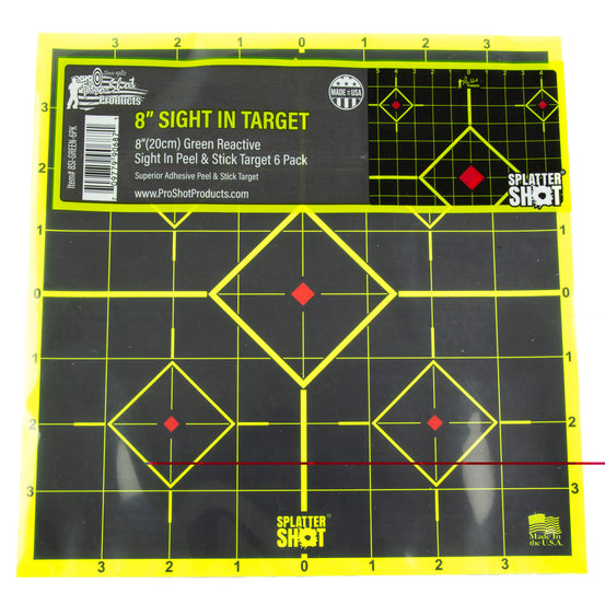 Proshot 8" Green Sight In 6pk