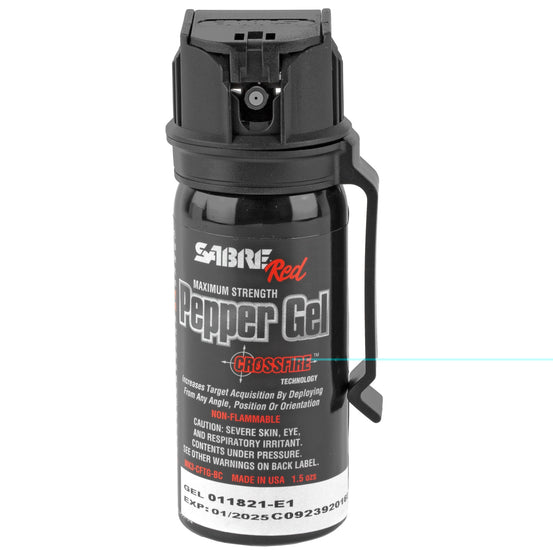 Sabre Crossfire Pppr Gel W/clp 1.8oz-KRM Products LLC.