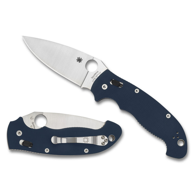 Spyderco Manix 2xl G-10 3.85" Blue