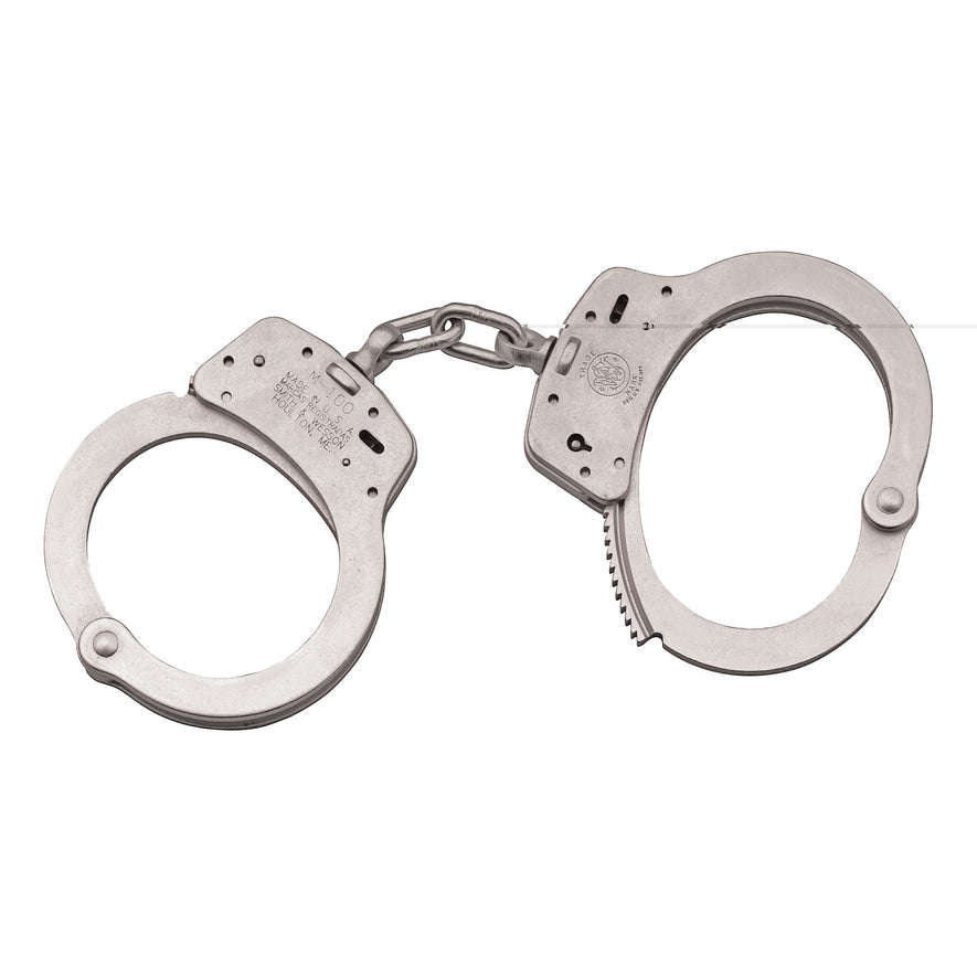 S&w 100 Handcuffs Nickel-KRM Products LLC.