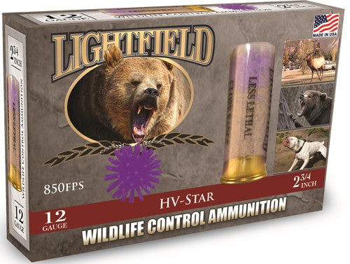 Ammo - Lightfield 12ga 2.75" Less - Lethal Star Proj 5rd