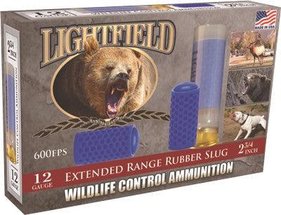 Ammo - Lightfield 12ga 2.75" X-range - Rubber Slug 5rd